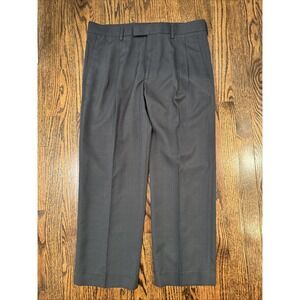 Farah Mens Suit Trousers‎ Pants W 34 L 30 Black Polyester Dress Pockets